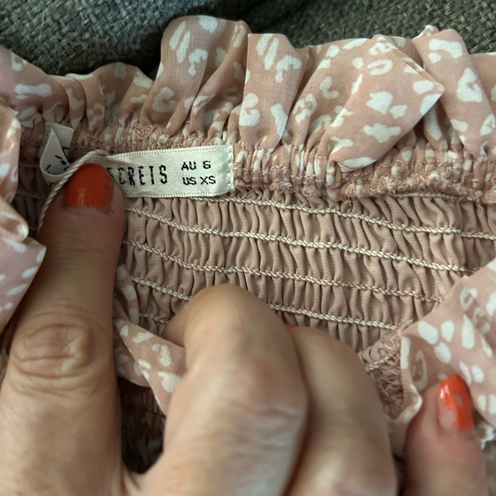 Pink Ruffle Smocked Top - Picture 3 of 4